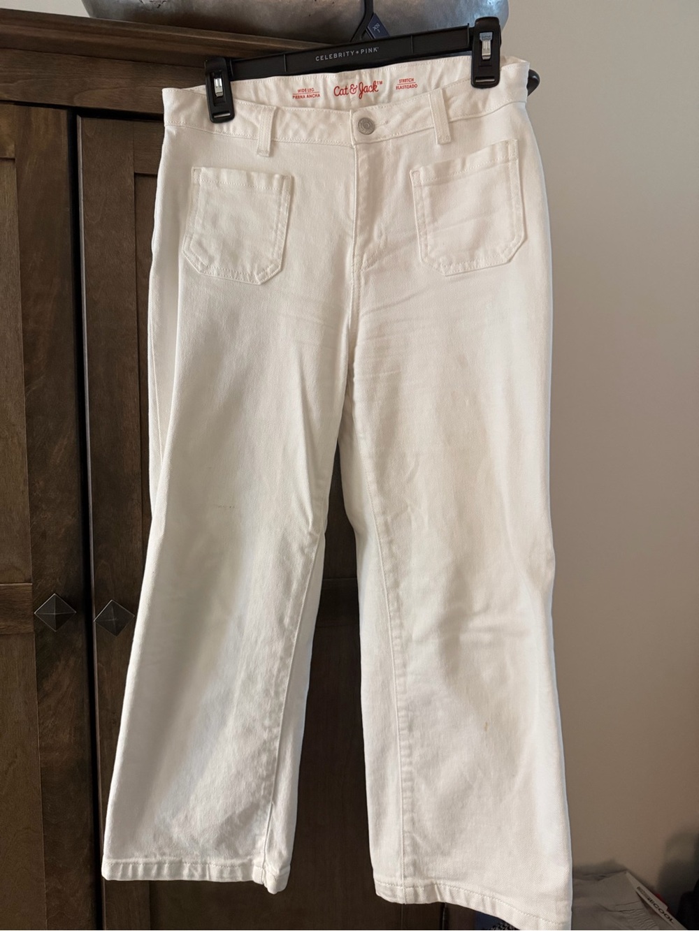 Cat & Jack White Straight-Leg Jeans